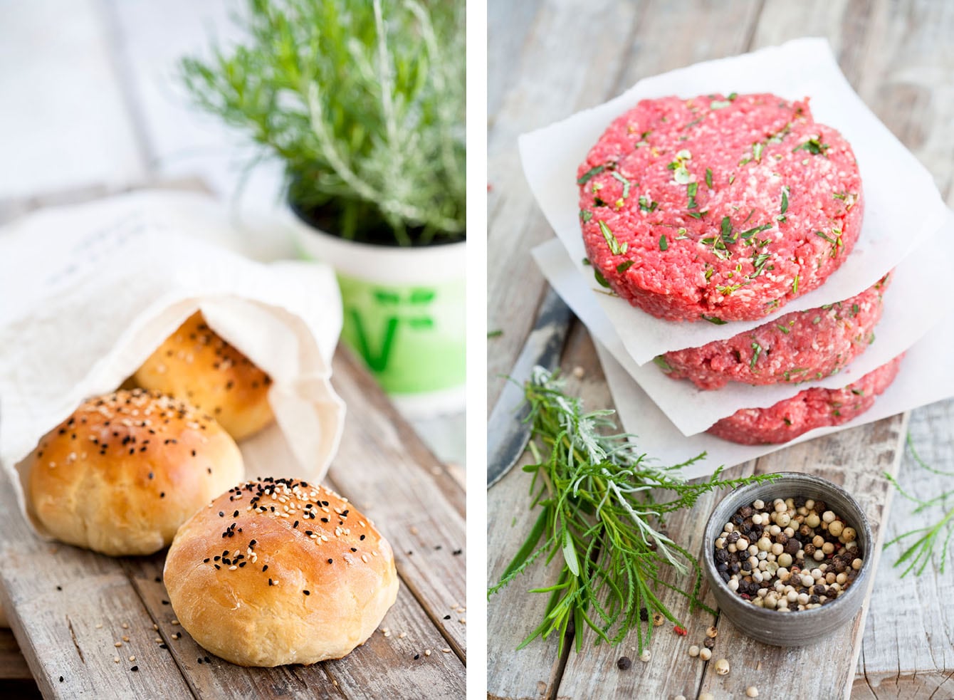 Burger Patties Selber Machen Halb Und Halb Selbstgemachte Burger-Patties