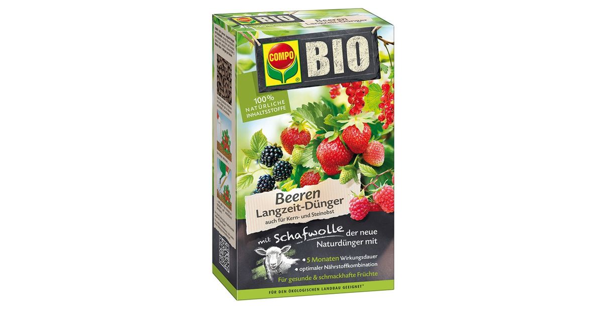 BIO Beeren Langzeitdnger mit Schafwolle