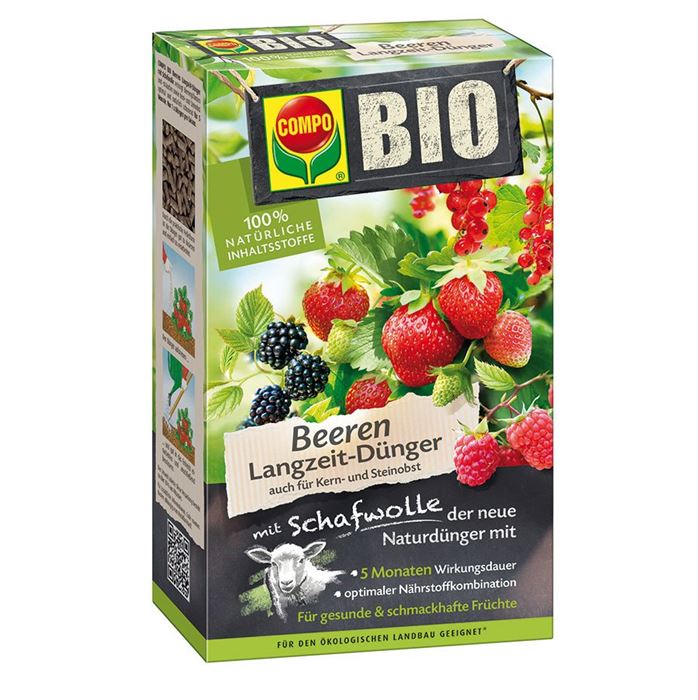 BIO Beeren Langzeitdünger mit Schafwolle